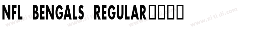 NFL Bengals Regular字体转换